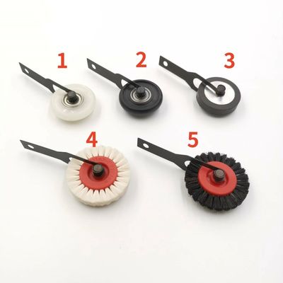 Chinese Hard Brush Wheel Printer Machine Feeder Brush Met Ondersteuning