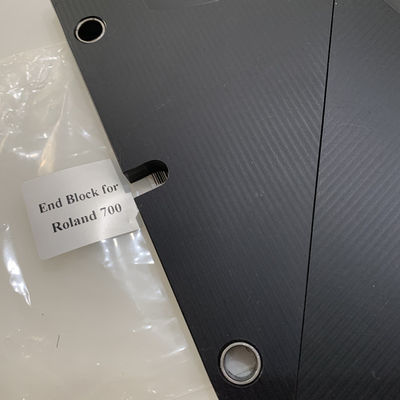 Donkergrijze kleur Eindplaat voor Roland 700 Ink Duct End Blocks 160x85mm Printing Machine Part