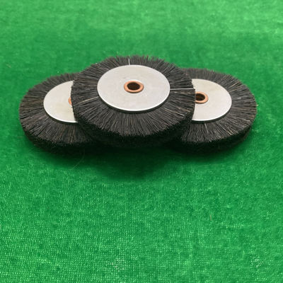 Hard borstelwiel in witte kleur 60x11x6mm voor Roland-drukmachine met varkenshaar / wit staal