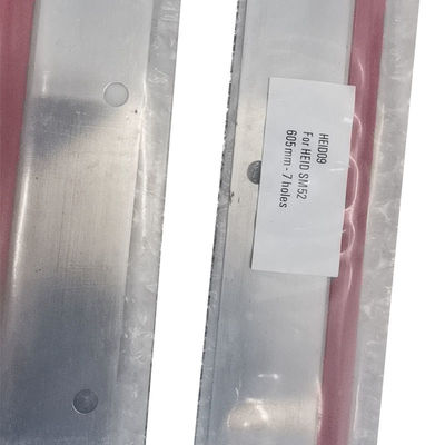 UV Ink Resistant Heidelberg Printer Wash Up Blade 605x46x0.5mm met 7 gaten voor SM52 PM52