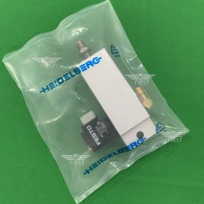 Aluminiumbody solenoïde klepcilinder Zilveren kleur voor drukmachines SM74/PM74