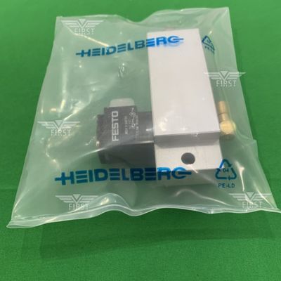92.184.1011 Heidelberg Solenoïde Valve HD Spare Replacement Cylinder Zilver