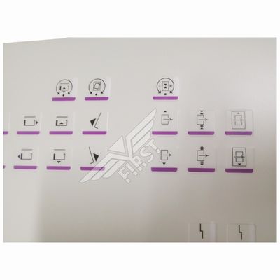 Witte Kleur Membraan Paneel Symbool Brief Label Voor Heidelberg SM102 Drukmachine Sticker in 63*21.2 of 37*15.5 CM Grootte