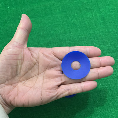 38 X 15 X 0.8mm de Vlakke Rubbervormen van de de Normgrootte van de Uitlopers Blauwe Kleur