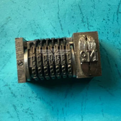 Omgekeerde 6 cijfers letterpress nummermachine Back Forward Printing Press onderdelen