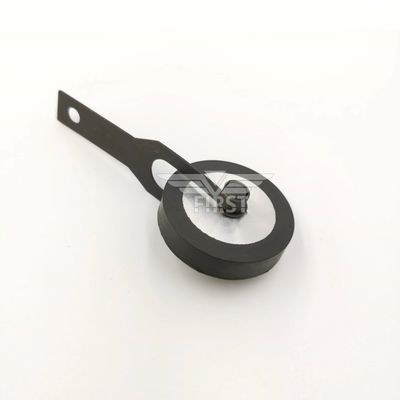 Zwarte kleur IJzer/rubber materiaal Rubber wiel voor HD-drukmachine met lange levensduur
